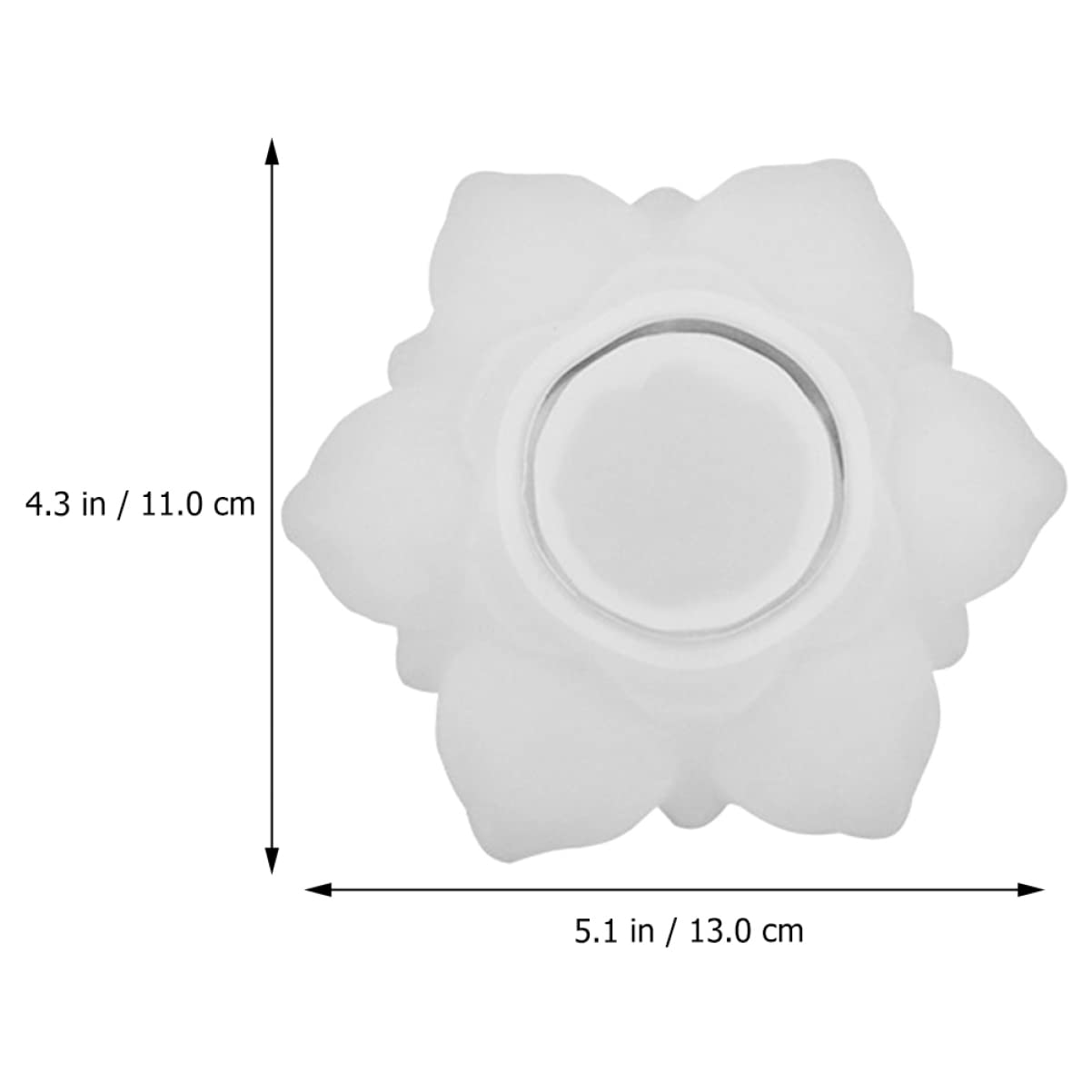 Stampo Artigianale in Silicone Per Candelieri A Forma Di Loto Per Contenitori E Portacandele
