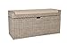 Produktbild Vivanno Sitzbank Wäschebox Combo u. Kissen Rattan, 105cm, White Wash