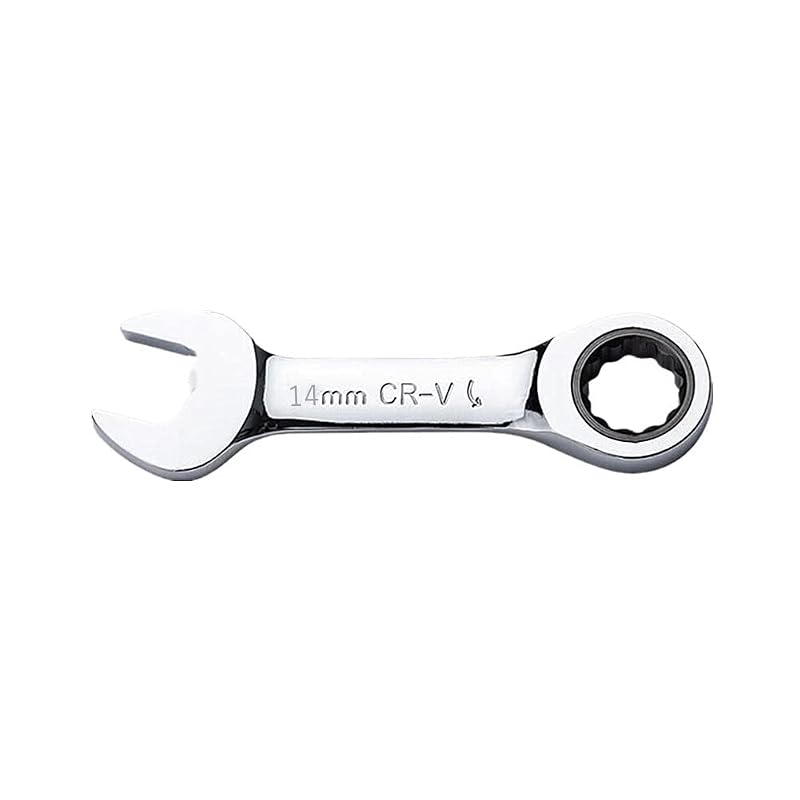 Chave Combinada Catraca 14 mm FLZOSPER com Cabeça Curta, 72 Dentes e Acabamento Cromado