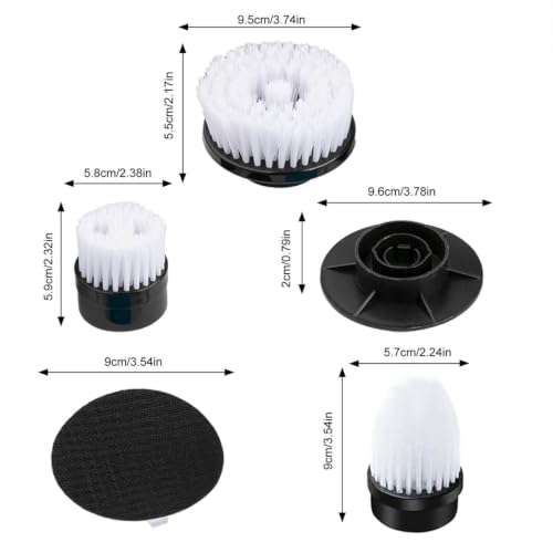 9 pièces têtes Brosse remplaçables kit Nettoyage épurateurs rotatifs électr – vue 2