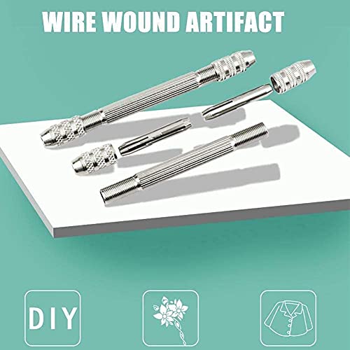 Qiuerte 4Pcs Diy Jewelry Accessories Twisted Copper Wire Tool With Jewelry Wire Winding Copper Wire Artifact Handmade Antique Jewelry Accessories Mini Pin Vise Jewelry Making Tool (4Pcs) #TOP3