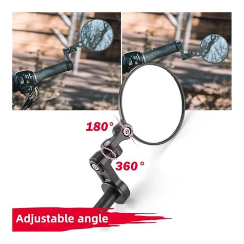 Espejo retrovisor para manillar de motocicleta para eliminar puntos ciegos M6 M8 4