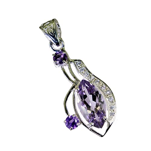 Pendentif en argent améthyste élégant pour sublimer vos tenues de soirée - 2
