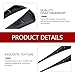 winterrock 2PCS Car Fender Side Vents, ABS Air Wing Vent Trim Sticker, Fender Decoration Sticker, Styling Auto Air Flow Intake Hole Spoiler Decor Cover, Universal Auto Exterior Accessories