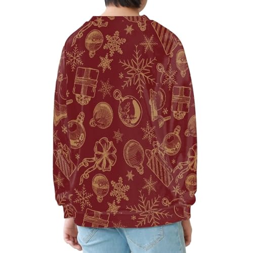 Modysero Christmas Hoodie for Kids Outdoor/Indoor Activities Fall Winter Comfy Soft Casual Long Sleeve Pull Over Sweatshirts3