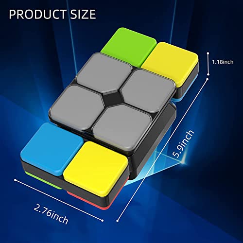 Electronic Handheld Game, Music Magic Cube For Logic Games Flip & Slide Toys, Stress Reliever Fidget Toys With 4 Game Modes, Fun Gift Toy For Adult And Children #TOP6