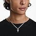 Swarovski Insigne pendant, Pavé, Cross, Clear, Rhodium Finished