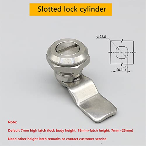 Serrure batteuse inox 304 triangle MS705 pour armoire de distribution - 3