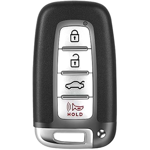 PERSUPER Key Fob Fit for Hyundai 2012-2013 Elantra, 2011-2014 Sonata, Azera, 2009-2014 Genesis Smart Remote Compatible with Kia 2011-2013 Optima, 2011-2013 Soul (SY5HMFNA04) 2015 Sonata Hybird Cover