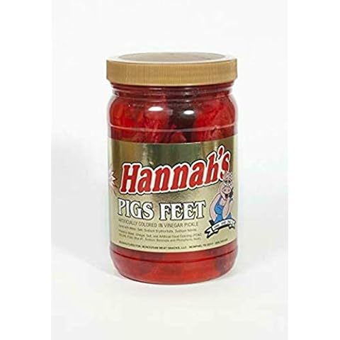 Hannah's Ready To Eat Pickled Pigs Feet 16 oz. Jar Cover