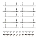 Matériau durable : Le mécanisme de reliure à anneaux est en métal, résistant à la rouille et durable, et convient à la reliure d'albums photo et de classeurs.