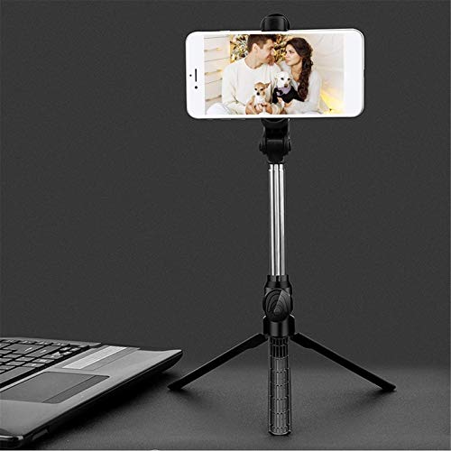 Handy-Stativ, Selfie-Stativ, ausziehbar, für Handys, Stativ-Ständer, Stabilisierung, flexibel, Größe M, Farbe: Schwarz – Bild 6
