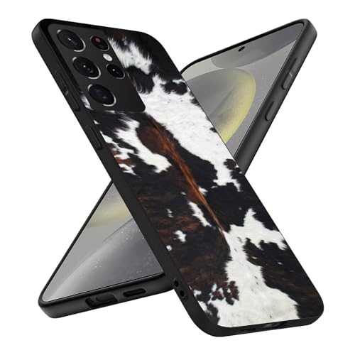 Coque Samsung S24 Ultra graphique bohème rétro et étui mince imprimé cow-boy
