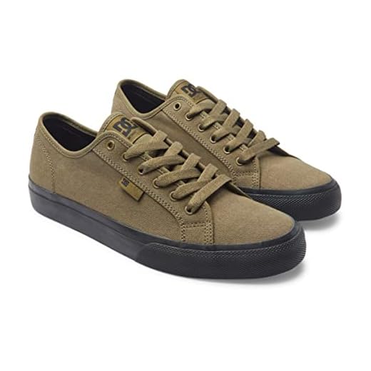 DC Shoes Manual, Zapatillas Hombre, Olive Black, 44 EU