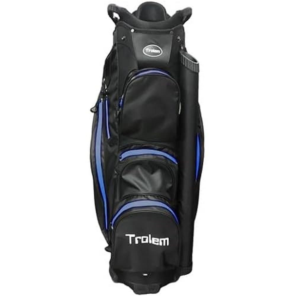 Trolem - Sac pour Chariot de Golf - 14 Compartiments, 2 Poches XXL & 5 Poches Accessoires - Imperméable & Étanche - Sac de Golf Mixte - Léger