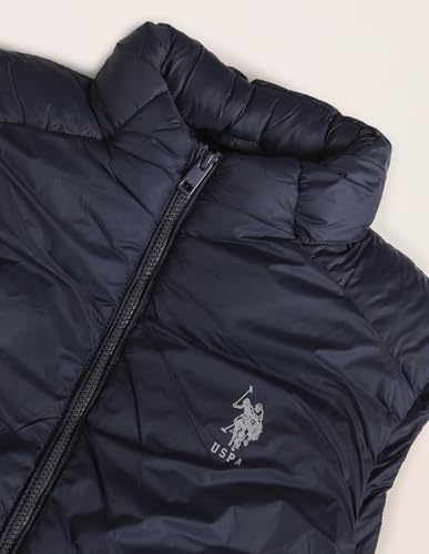 Image of U.s.polo association men's concealed hood sleeveless jacket
