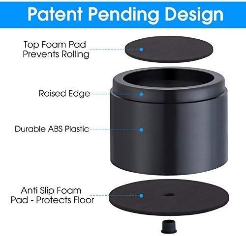 Miniatura 3 de iPrimio Elevadores de cama, redondos, elevadores de 3 pulgadas, resistentes, paquete de 8, hasta 10000 libras, bloques de elevación de cama,