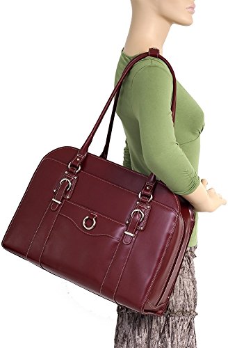 McKLEIN 14" Leather Ladies' Laptop Briefcase- HILLSIDE4