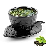 ✨MATERIAL: juegos de regalo de té hechos de material de hierro. La pared interior es una capa de esmalte. Se puede equipar con posavasos, que es una hermosa escena en la ceremonia del té.
