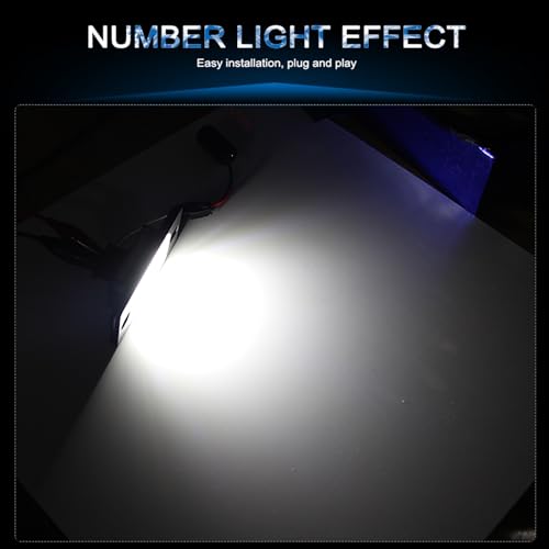 Lámpara para matrícula de remolque y luces blancas de 18 SMD para VW Golf 5 y Passat B5 4