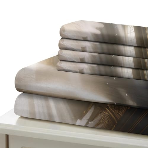 Parure de lit Jésus 200x200 cm en microfibre douce avec 2 taies d'oreiller
