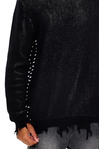 Forever 21 Men's Whipstitched Sharkbite Sweater3