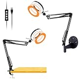 Acetaken Desk & Wall Ring Light Kit - 6'' USB Ring Light with Mount Stand for YouTube, Task, Craft, Architect, Drafting, Repair