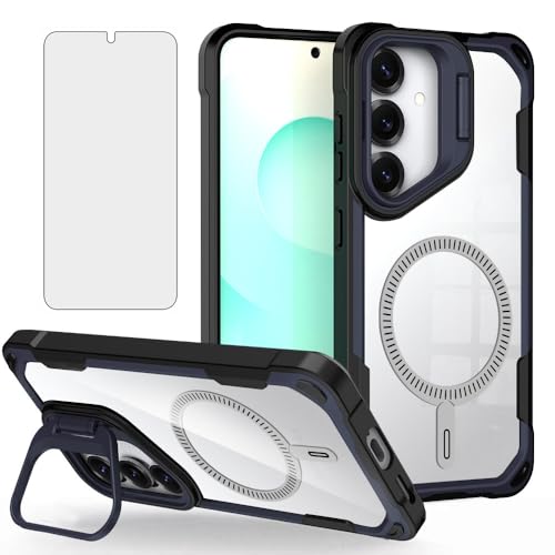 Coque Samsung S25 5G Asuwish magnétique avec verre trempé et béquille intégrée
