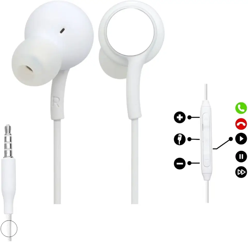 Fone Com Fio Compátivel com Todos os Aparelhos Cor:Branco