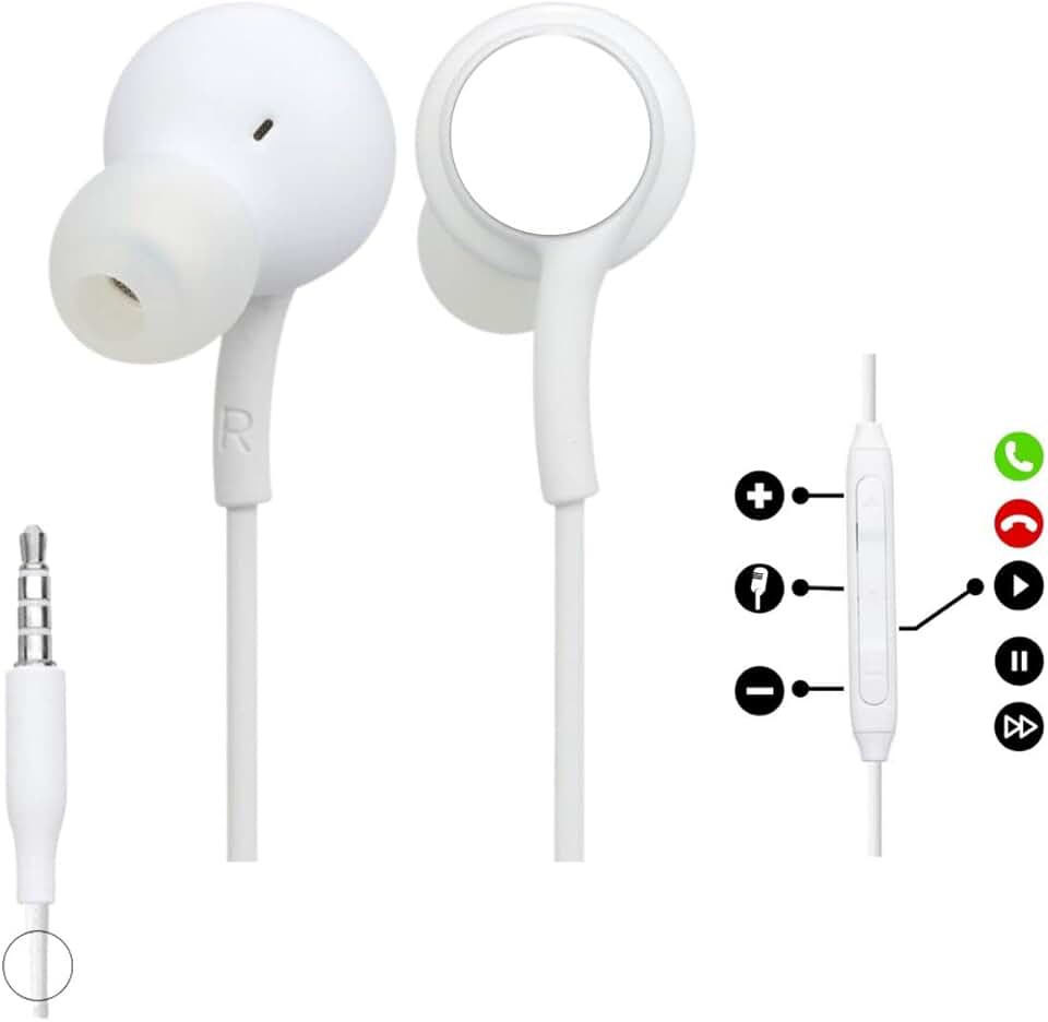 Fone Com Fio Compátivel com Todos os Aparelhos Cor:Branco