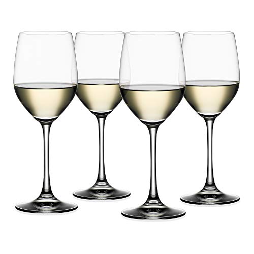 Consejos para Comprar Juegos básicos para producción de vino comprados en linea. 44 Spiegelau Vino Grande, juego de 4 copas de vino blanco de fabricación europea, tallo clásico, apto para lavaplatos, calidad profesional, transparente