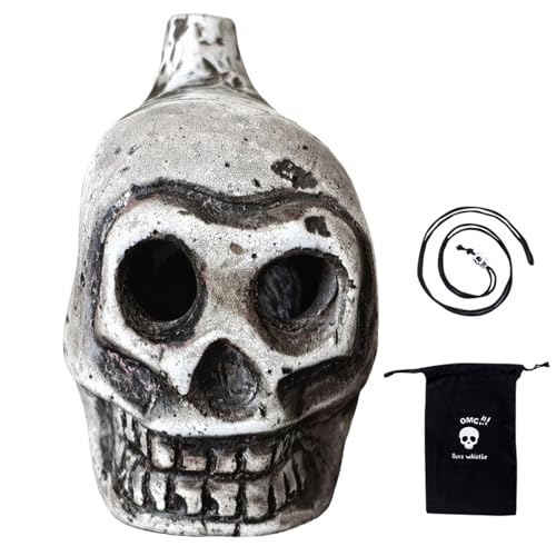 Silbato De Muerte Azteca, Silbato De Muerte Gritando, Silbato Azteca Auténtico, Silbatos Aztecas De Calavera, Silbatos De Muerte De Broma Portátiles Con Sonido Extraño