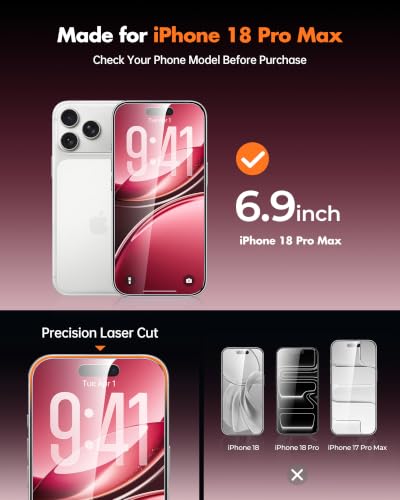 Image of UNBREAKcable 2-Pack Privacy Screen Protector for iPhone Pro Max Anti-Spy