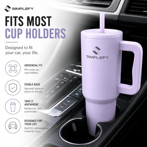 ProSip 40oz Insulated Stainless Steel Tumbler with Handle & Straw Lid by SIMPLEFY - Used condition - Image 4