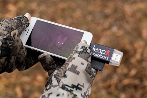 Leap Outdoors Trail or Game Camera Viewer SD Card Reader for Apple iPhone or iPad | Works with Cases | Reads SD, SDHC, and Micro SD Cards (Device + Case)