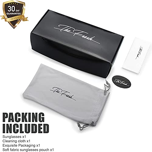 Image of The Fresh Women's Oversized Square Jackie O Cat Eye Hybrid Butterfly Fashion Sunglasses - Exquisite Packaging