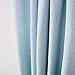 UPOPO Sky Blue Curtains Kitchen 45 inches Long Linen Textured Privacy Living Room Bedroom Drapes Curtain Semi Sheer Basement Nursery Kids Room Boys Window Curtain 2 Panels Rod Pocket
