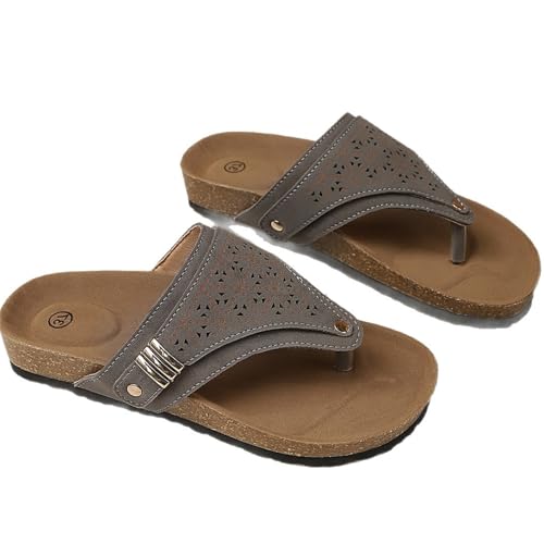 [TWOYYPZ] ���f�B�[�X�T���_�� �t���b�v�t���b�v �y�� ����~�� �ėp �r�[�`�X���b�p �A�[�`�T�|�[�g �I�[�v���g�D �v���b�g�t�H�[�� �J�W���A�� �� �f�C���[�E�F�A,�O���[,EU35/US4.5