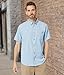 Billabong Men's Classic Sundays Woven Short Sleeve Shirt, Powder Blue