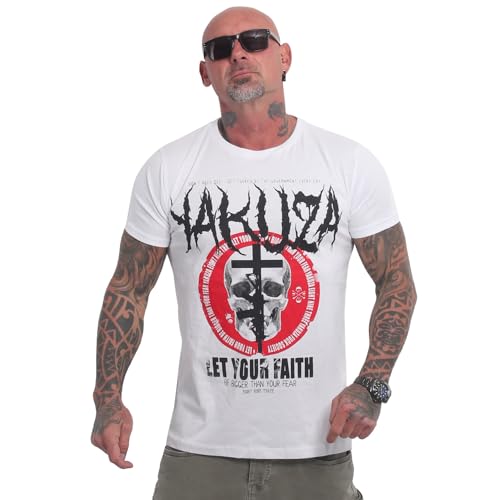 Preisvergleich Produktbild Yakuza Herren Faith T-Shirt, Weiß, 6XL