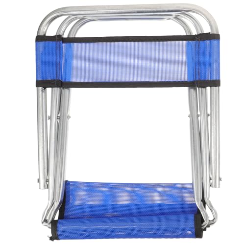 QUMIIRITY Silla Plegable para Pesca y Camping Ligera y Compacta, Taburete Portátil de Malla Transpirable para Exterior, Silla Pequeña para Viaje y Actividades al Aire Libre Color Aleatorio