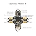 BETAFPV Matrix 1S G4 3IN1 HD Brushless Flight Controller, Built-in Serial ELRS RX with 5V 3A BEC, 12A ESC, 16MB Blackbox, SH1.0-6Pin Connector for O4 Air Unit for DIY 1S HD Whoops like Meteor65/75 Pro