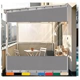 Telo Trasparente per Pergola,Telone Antipioggia Occhiellato con Cerniera