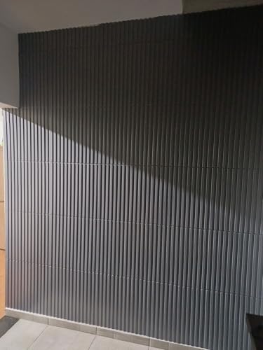 Kit C/12 Placas 51x51 (alto adesivo) Revestimento Parede Alto Relevo Painel 3d Ripado 3,00 m²