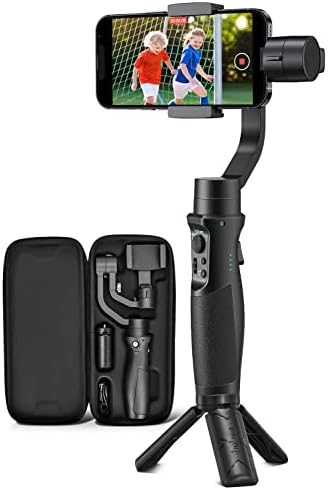 Gimbal Stabilizer for Smartphone, 3-Axis Phone Gimbal for Android and iPhone 14,13,12 PRO, Stabilizer for Video Recording with Face/Object Tracking, 600 °Auto Rotation - hohem iSteady Mobile Plus