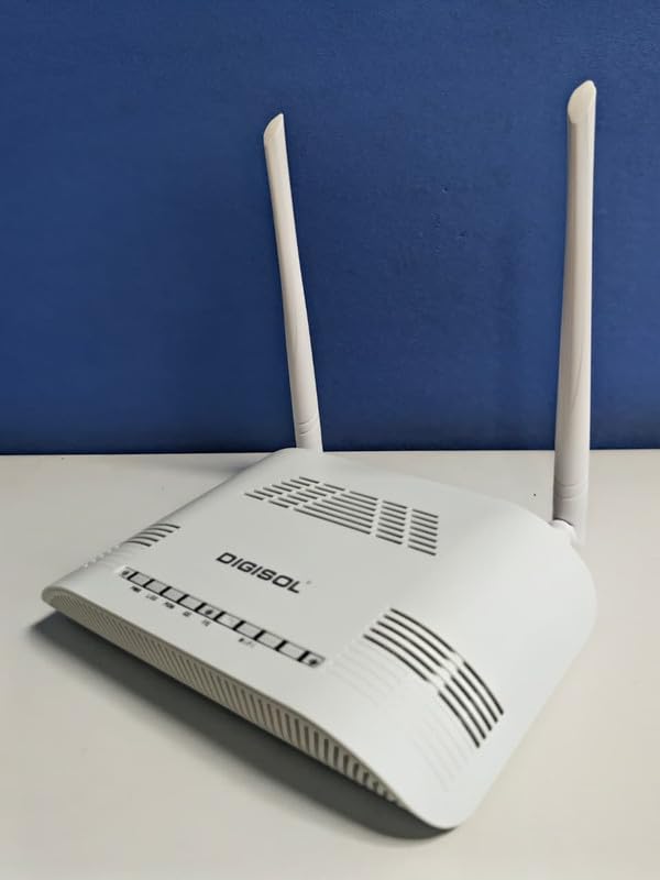 Image of Digisol XPON 300 Mbps Single Band ONU /ONT Router - Without Telephone Port, Dual Antenna, Compact Design for Fiber Connectivity(3 Year Warrenty)