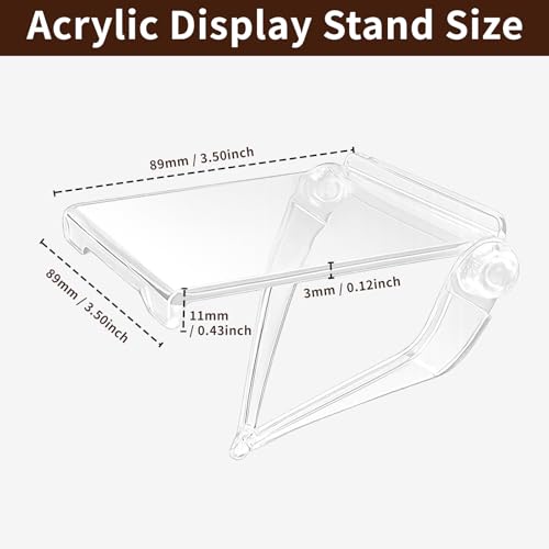 TBWHL 4pcs Acrylic Display Shelf, Computer Screen Display Stand for Anime Figure, Shelf Risers for Figures, Riser Stand for Decoration and Organizer for Desk, Office or Room - Pop Art Style