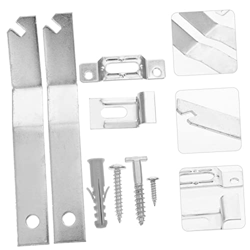 Image of POPETPOP 2sets Picture Hanging Kit Security Hooks of Durable Hangers for Frames Mirrors and Wall Art Easy Install Hardware for Decor