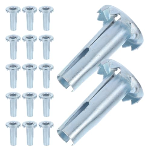 30pcs Iron Caster Stem Sleeves Furniture for Chair Legs