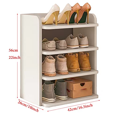 Rangement chaussures en bois empilable et autoportante pour baskets - 2